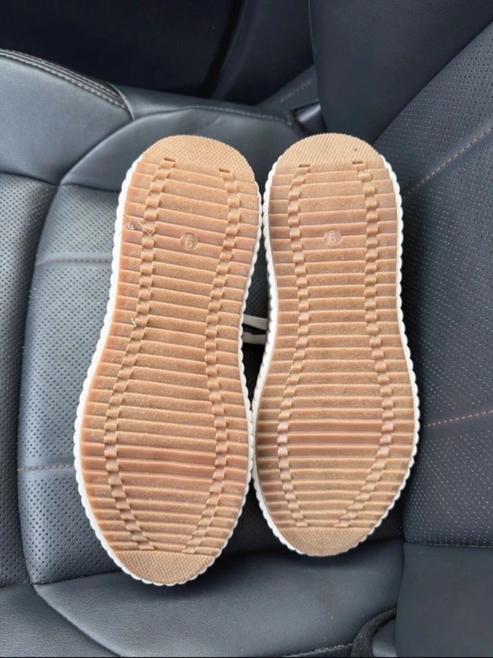 SERRA Women’s Casual Beige Knit Platform Sneakers size 9 - Picture 4 of 7